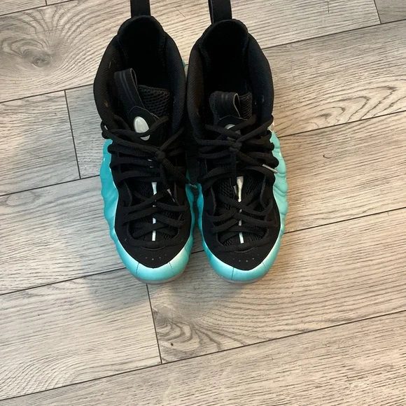 Nike Blue and Black Sneakers with Futuristic Design
